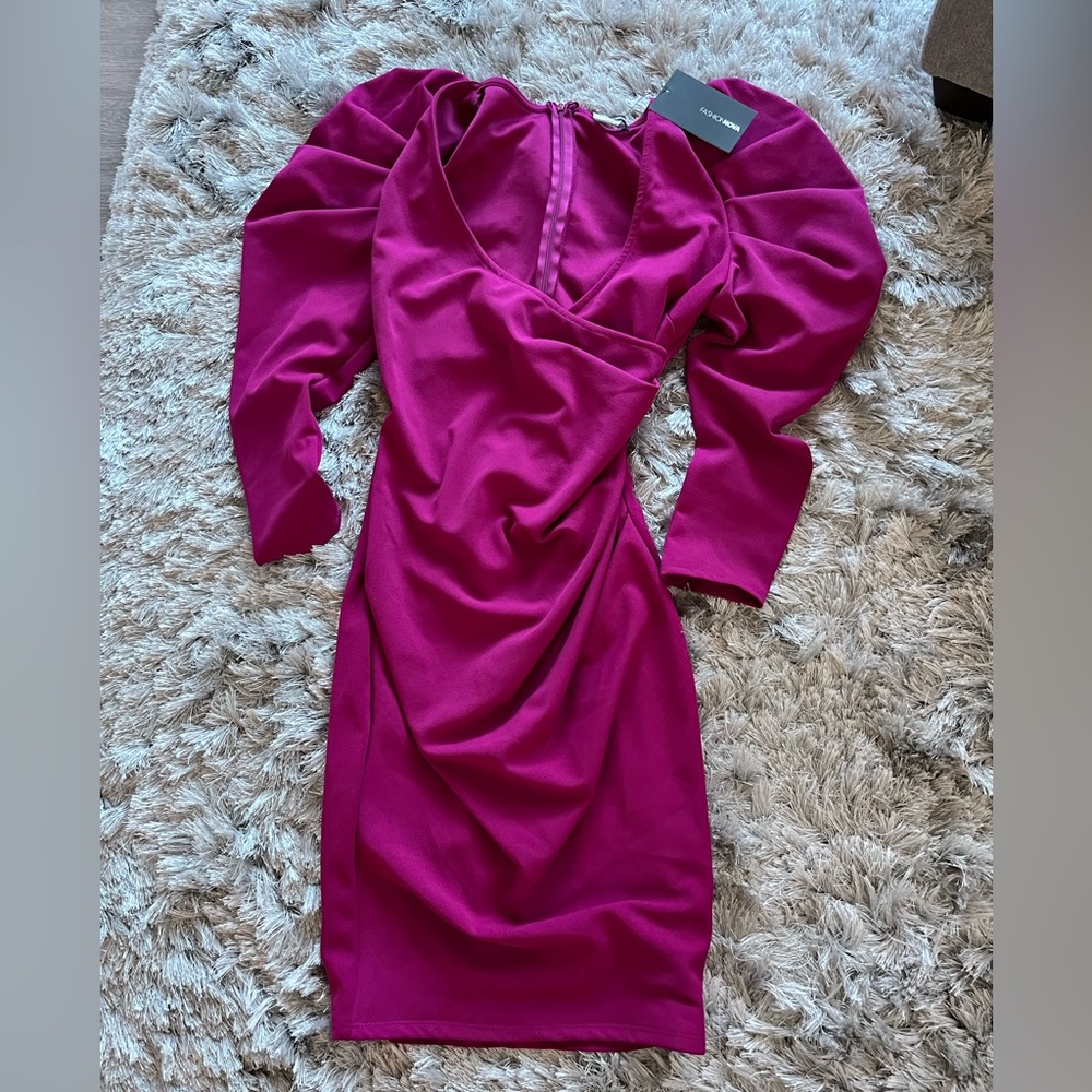 NWT Fuchsia Midi Dress